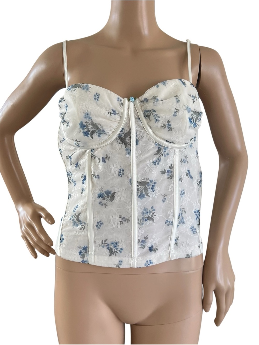 Pretty Garbage Floral Sweetheart Bustier Corset Top